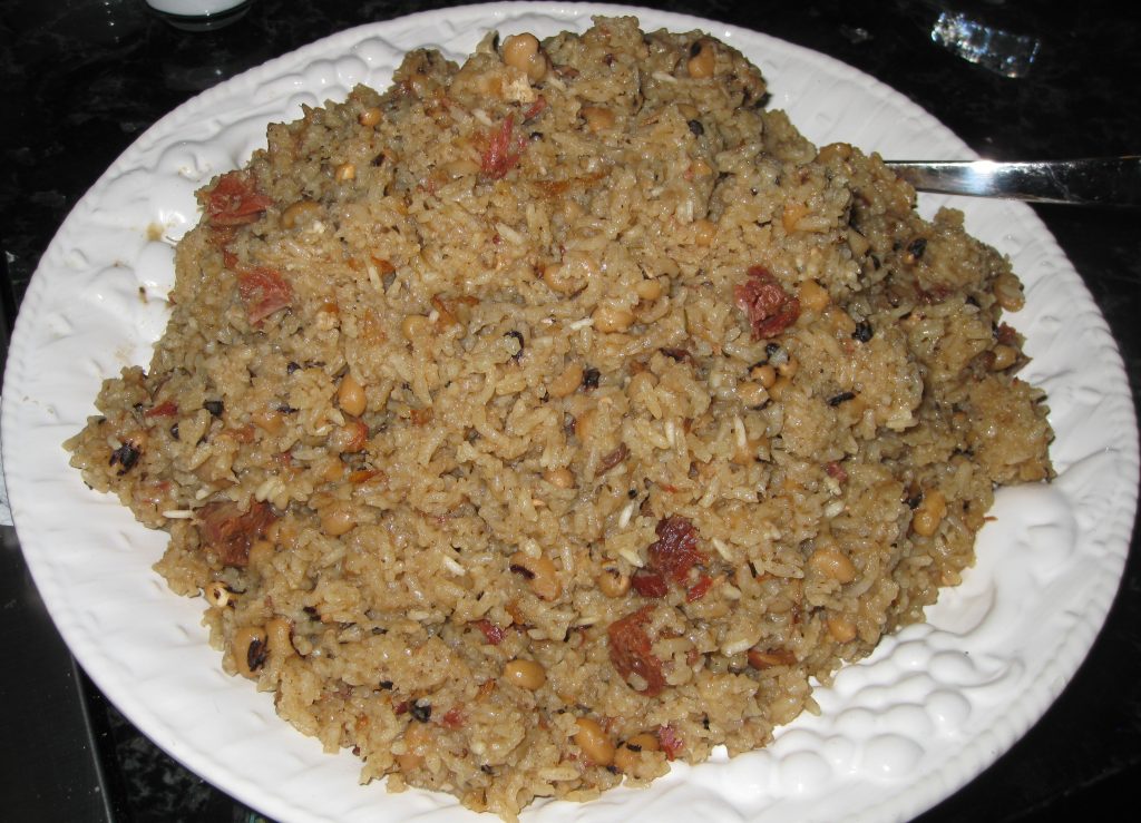 A one-pot wonder, Cook-Up Rice is Guyana’s answer to a Caribbean-style rice and beans dish