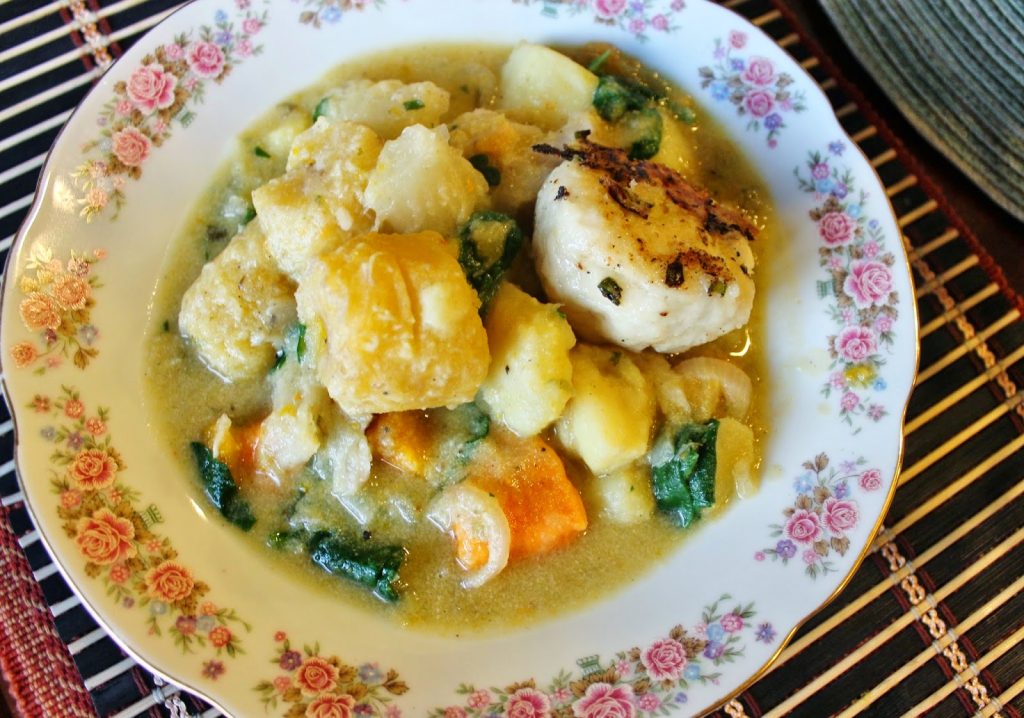 Metemgee is a wholesome Guyanese stew made with dumplings